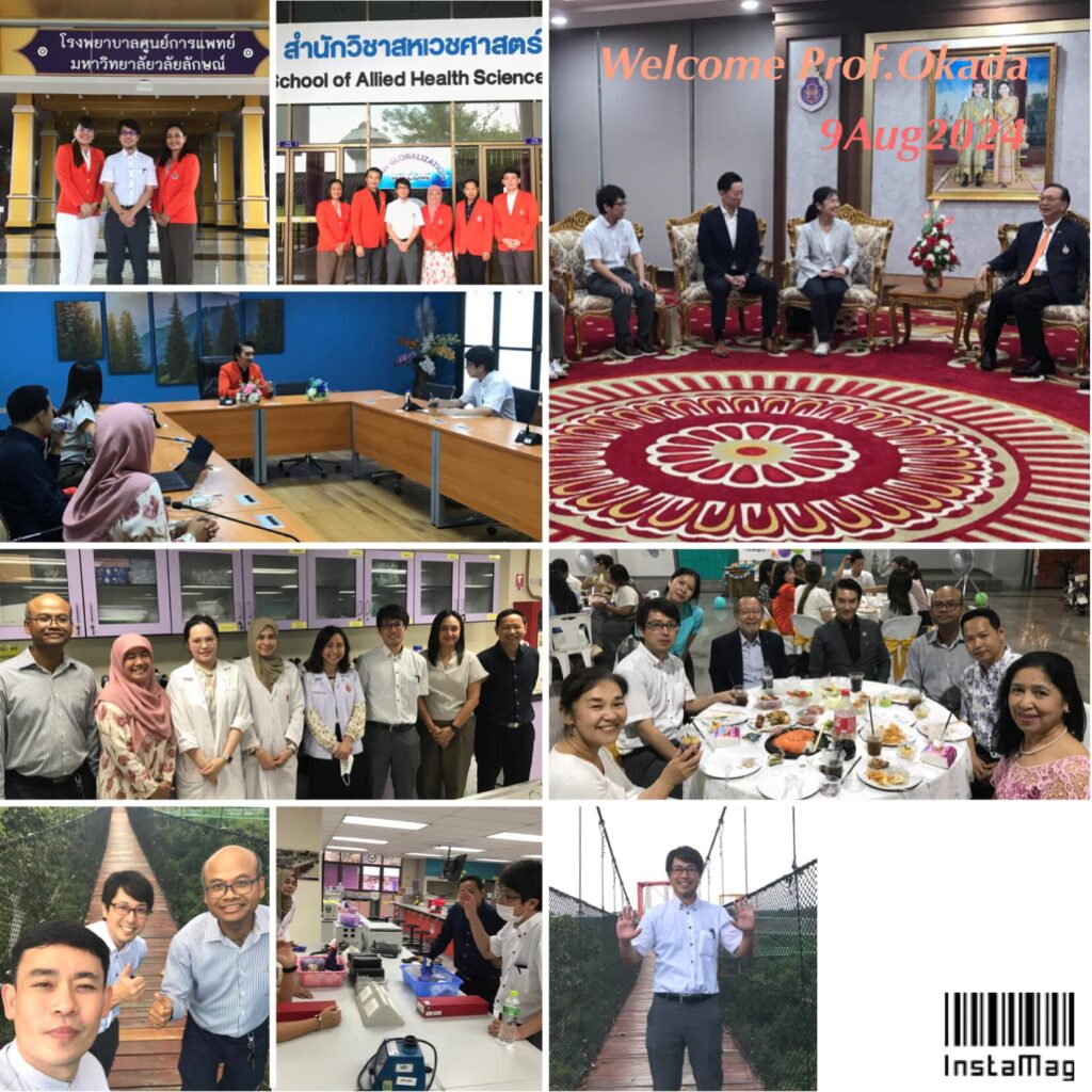 Gratitude for the Warm Welcome of Prof. Kokhi Okada and Strengthening International Collaboration